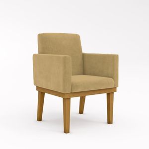 Poltrona Decorativa Base + Reforçada Oferta Capuccino