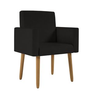 Poltrona Decorativa - Cadeira Escritório - Black Friday Preto