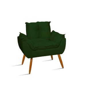 Poltrona Decorativa Sala Quarto, Escritorio Verde