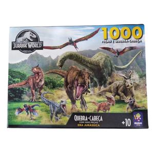 Quebra Cabeça Era Jurassica 1000 Peças Mimo 2092