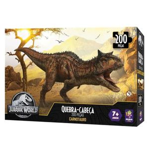 Quebra Cabeça Carnotauro Jurassic World 200 Peças Mimo 2063