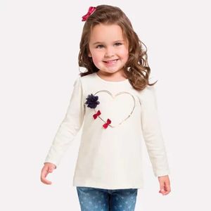 Blusa Infantil Menina Manga longa Milon