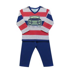 Pijama Infantil Menino Manga Longa Em Moletom Kyly