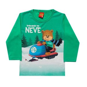 Camiseta Bebê Infantil Menino Manga Longa Kyly