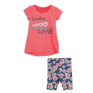 Conjunto Bebê Menina Elian Loading Summer Vermelho
