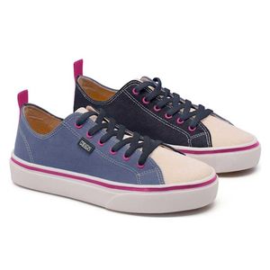 Tênis Infantil Menina Klin Freestyle 256 Denim/Marfim/Marinho