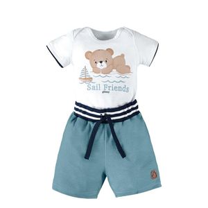 CONJUNTO BEBÊ BODY URSO BERMUDA GLINNY