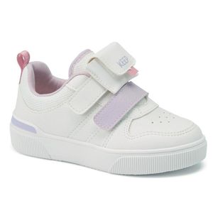 Tênis Infantil Klin Sky 317 Branco/Lavanda/Rosa Doce