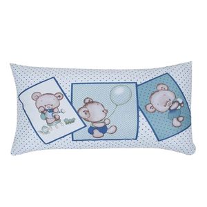 Almofada infantil com enchimento Lynel Urso Jardineiro 30cmx50cm