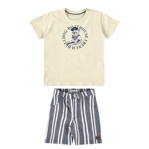 CONJUNTO MENINO CAMISETA BERMUDA BULLDOG BG IOLUIG!