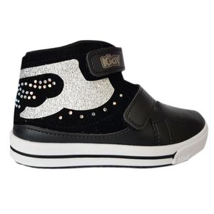 Tênis Infantil Menina Kidy Love Baby Preto