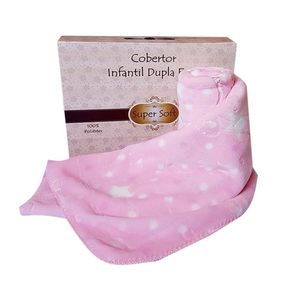 Cobertor Baby Menina Super Soft Em Relevo Estampado 80cmx110cm