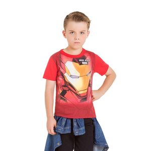 Camiseta Infantil Menino Homem de Ferro Brandili-4