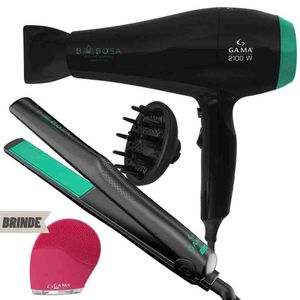 Kit Prancha E Secador De Cabelo Babosa  + Brinde 127V