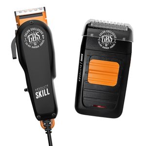 Kit GBS Máquina de corte Skill e Barbeador Shaver 220V