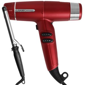Kit Secador iQ Lite Red e Modelador Salon Curl 25mm 220V