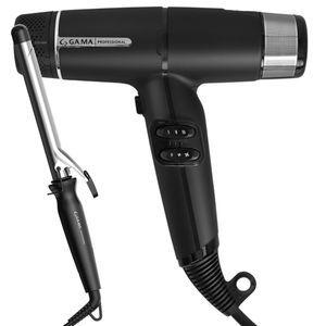 Kit Secador iQ Lite Black e Modelador Salon Curl 25mm 220V