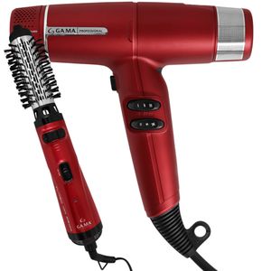 Kit Secador iQ Lite Red e Escova Modeladora Turbo Ion 220V