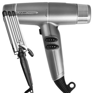 Kit Secador iQ Lite Cinza e Triondas Salon Curl 220V