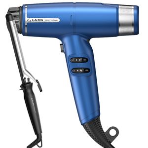 Kit Secador iQ Lite Blue e Modelador Salon Curl 25mm 220V