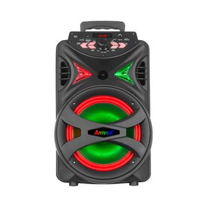 Caixa de Som Amplificada Amvox ACA 255 HIT, 250W RMS Bluetooth Iluminação LED Bivolt Preta