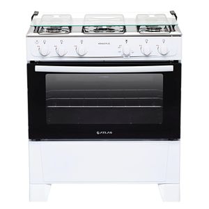 Fogão 5 Bocas Mônaco Plus Mesa Inox Atlas Branco Bivolt