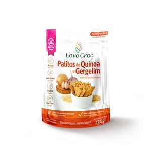 Palitos De Quinoa E Gergelim Leve Croc 120g