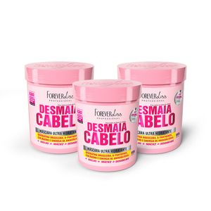 Combo Com 3 Máscara Desmaia Cabelo Forever Liss