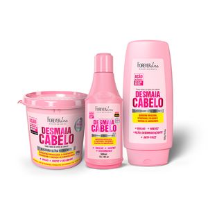 Kit Desmaia Cabelo Com Shampoo, Máscara E Condicionador Forever Liss