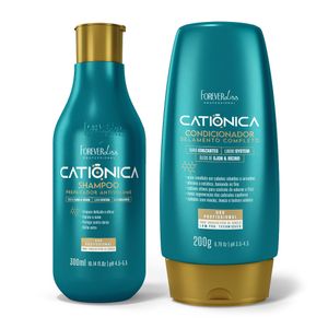 Kit Shampoo e Condicionador Catiônica Forever Liss