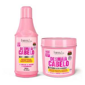 Kit Especial Desmaia Cabelo Forever Liss Shampoo 300ml e Máscara 200g