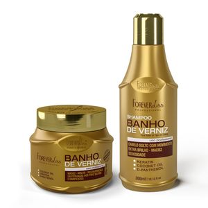 Kit Especial Banho de Verniz com Shampoo 300ml Máscara 250g