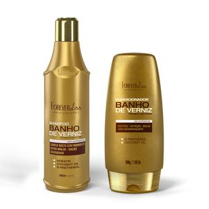 Kit Shampoo e Condicionador Banho de Verniz 200g