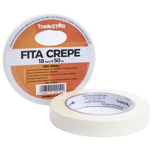 Fita Crepe p/ uso geral 18 mm X 50 m