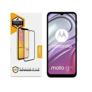 Película Defender Glass para Motorola Moto G20 - Preta - Gshield