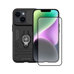 Kit Capa Defender e Pelicula Coverage 5D Pro Preta para iPhone 13 Pro Max - Gshield