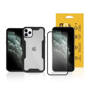 Kit Capa case capinha Dual Shock e Película Coverage Color para iPhone 11 Pro - Gorila Shield