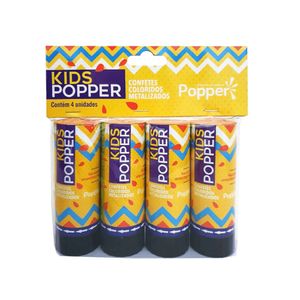 Lança Confete Kids Popper 11cm - Ideal para Festas Infantis