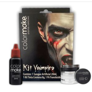 Kit Vampiro Efeitos Especiais - Maquiagem Halloween