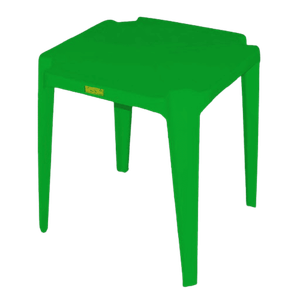 Mesa de Plástica Reforçado Topplast 70 x 70 cm Verde