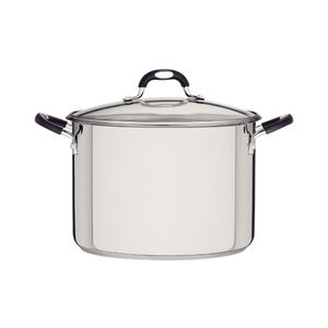 Caldeirão Tramontina Astro Aço Inox Tampa de Vidro 30 cm 20,8 Litros