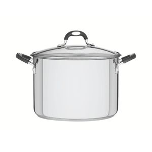 Caldeirão Tramontina Astro Aço Inox Tampa de Vidro 28 cm 11,4 Litros