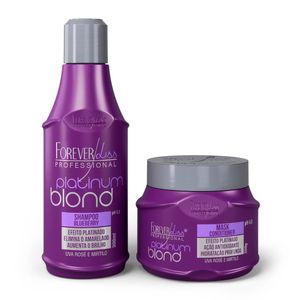 Kit Platinum Blond Manutenção Desamarelador Forever Liss