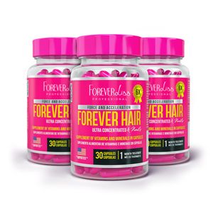 Combo Tratamento 3 Meses Forever Hair Crescimento Capilar