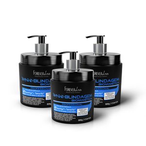 Combo 3 Blindagem Capilar Biomimétrica Forever Liss 500g