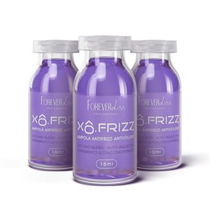 COMBO COM 3 AMPOLAS PARA CABELO XÔ FRIZZ FOREVER LISS 15ML