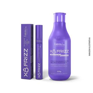 KIT MODELADOR DE FIOS XÔ FRIZZ E UMECTAÇÃO NOTURNA XÔ FRIZZ 250G FOREVER LISS