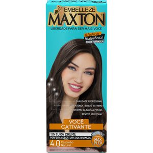 Tinta para Cabelo Maxton 4.0 Castanho Natural