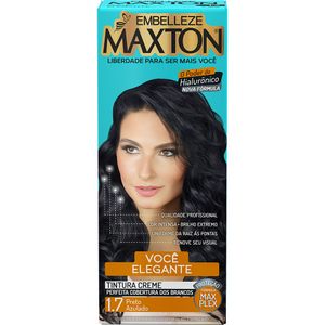 Tinta para Cabelo Maxton 1.7 Preto Azulado