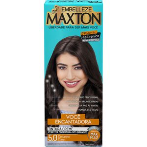 Tinta para Cabelo Maxton 5.0 Castanho Claro